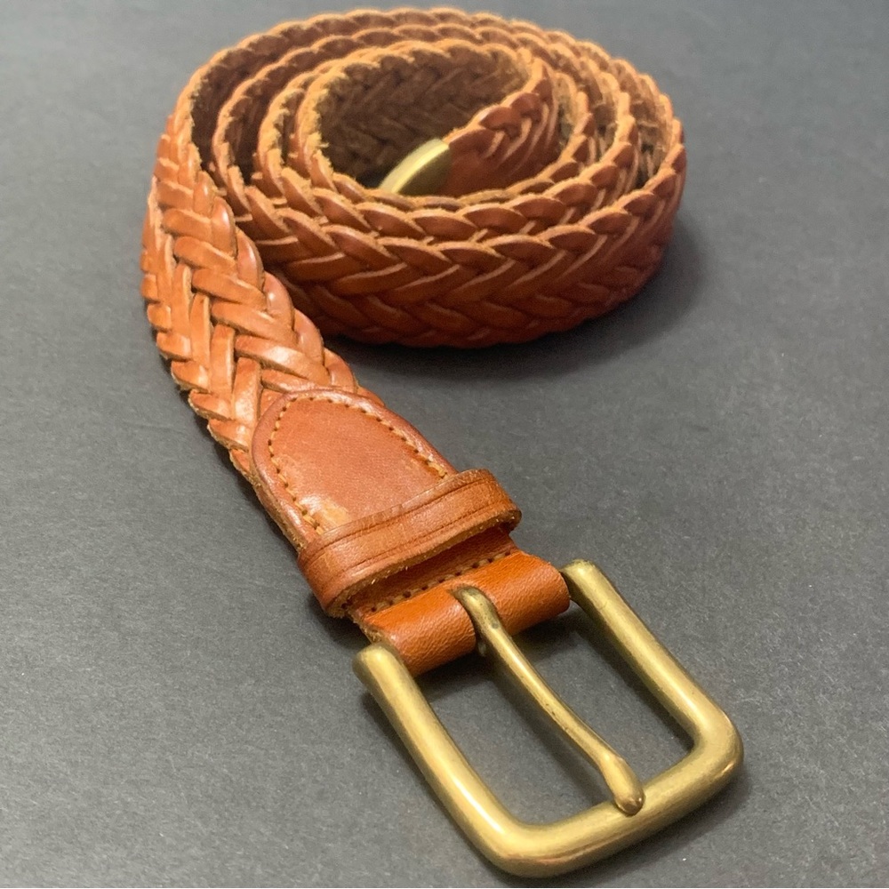 Trafalgar leather woven belt SZ 36